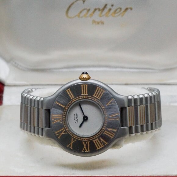 Mint, Box, Cartier Must 21 Two Tone 28mm Quartz Women\'s Watch main image 5